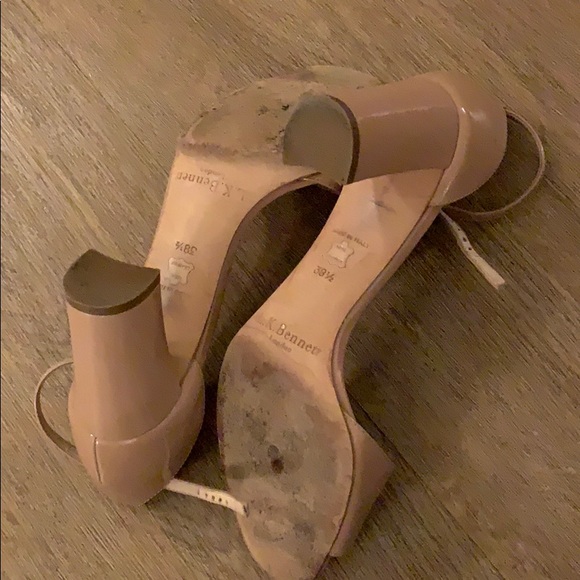 LK Bennett Nude Block Heel size 8.5 - Picture 4 of 5